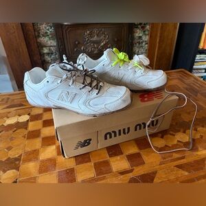New Balance X Miu Miu 530 SL suede and mesh sneakers